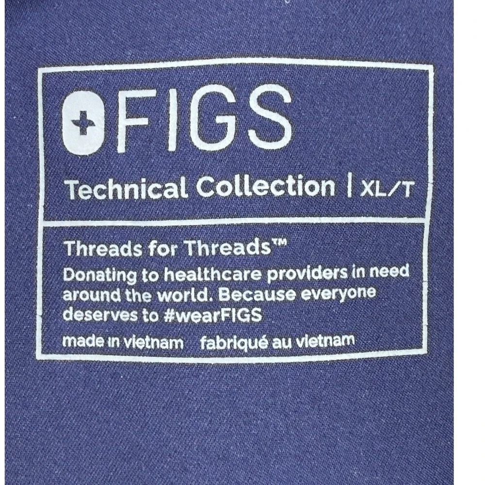 FIGS Scrub Jogger Pants Mens XL/T MXXSW2004T Navy Blue Technical Tall EUC